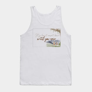 "My Heart Wasn't Born Until You Were" -- Watercolor Rabbits Tank Top